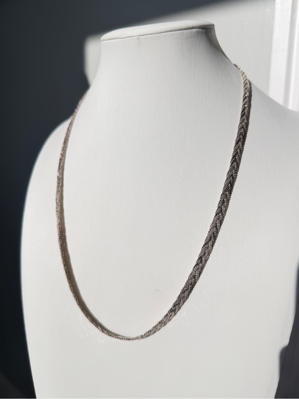 ~19.5” Milor Italy Sterling Silver braided 6mm thick necklace! - Picture 12 of 13
